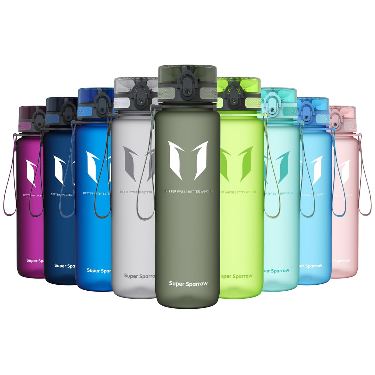 Super Sparrow Botella de Agua Deportiva -350ml & 500ml & 750ml & 1000ml - Sin BPA — view 55