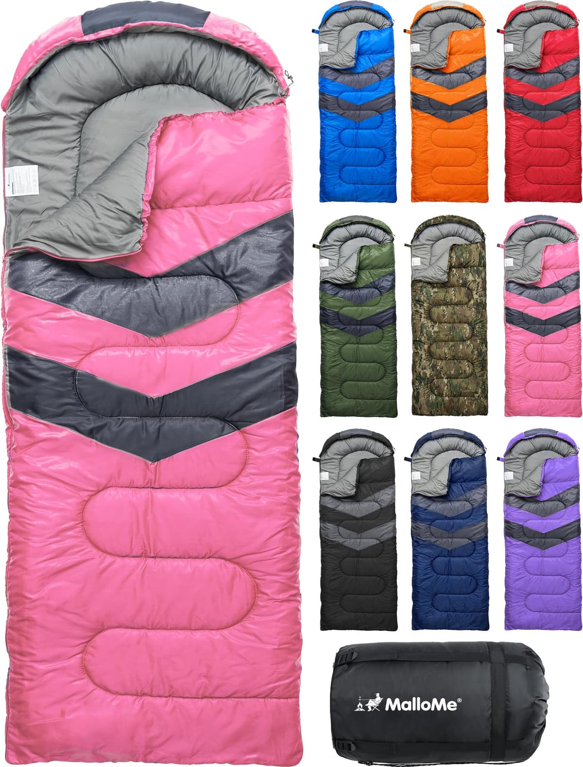 MalloMe – Saco de Dormir para Adulto, niño, Invierno, Verano, Primavera, otoño, plumón para 1 Persona, Impermeable, Bolsas de Dormir y Senderismo – Bolsa de Dormir Ultraligera, compacta para Dormir — view 20