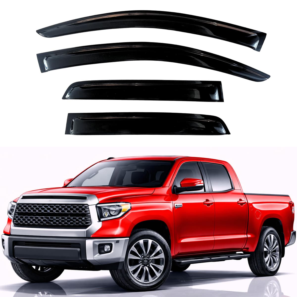 KPY Rain Guards Fit for 2006-2013 Lexus IS250 IS350, Out-Channel Window Visors Vent Wind Deflectors 4PC, Car Accessories for 06-13 Lexus is Series — view 319