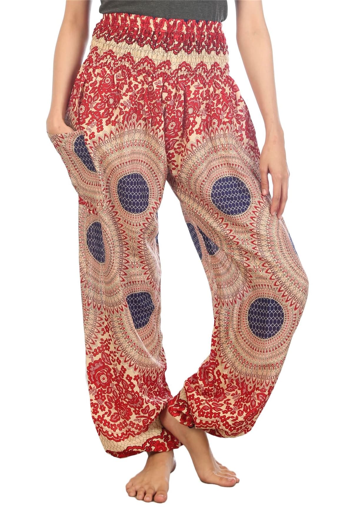 Lofbaz Harem Pants for Women Yoga Boho Hippie Clothing Womens Palazzo Bohemian Pajama Trousers Beach Indian Gypsy Genie Clothes — view 74