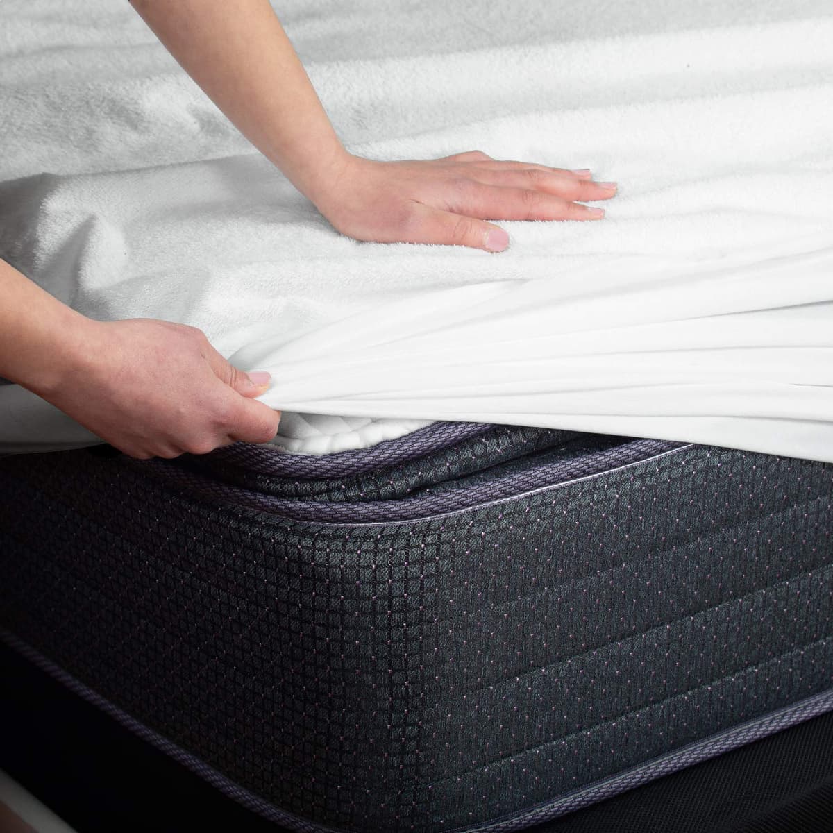 Bed'Ore 100% Waterproof Mattress Protector Terry Top - Deep 30cm Fitted Skirt - Waterproof Single Mattress Protector - Super Absorbent - Machine Washable - Single (90x190) cm — view 6