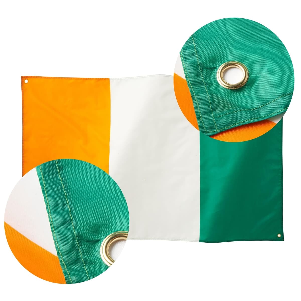 Runesol Cornwall Flag - 91x152cm, 3ft x 5ft, Cornish Flag, 4 Grommets, Eyelet in Every Corner, Premium Quality, Inside & Outside Use, Vivid Colours — view 1187