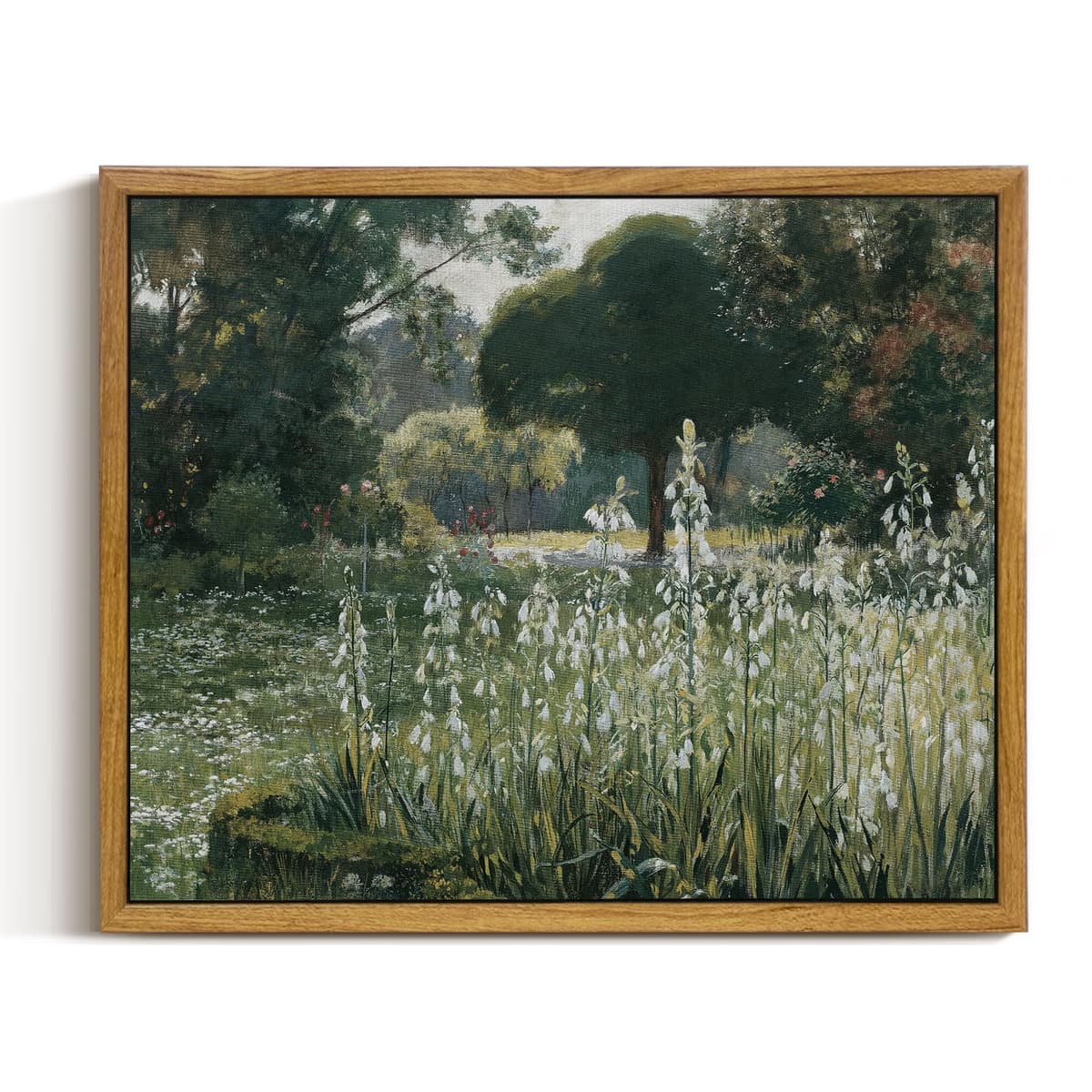 InSimSea Framed Canvas Wall Art, Meadow with Flowers Painting, Landscape for Living Room, Bedroom, Home, Bathroom Decor, 8x10 — view 27