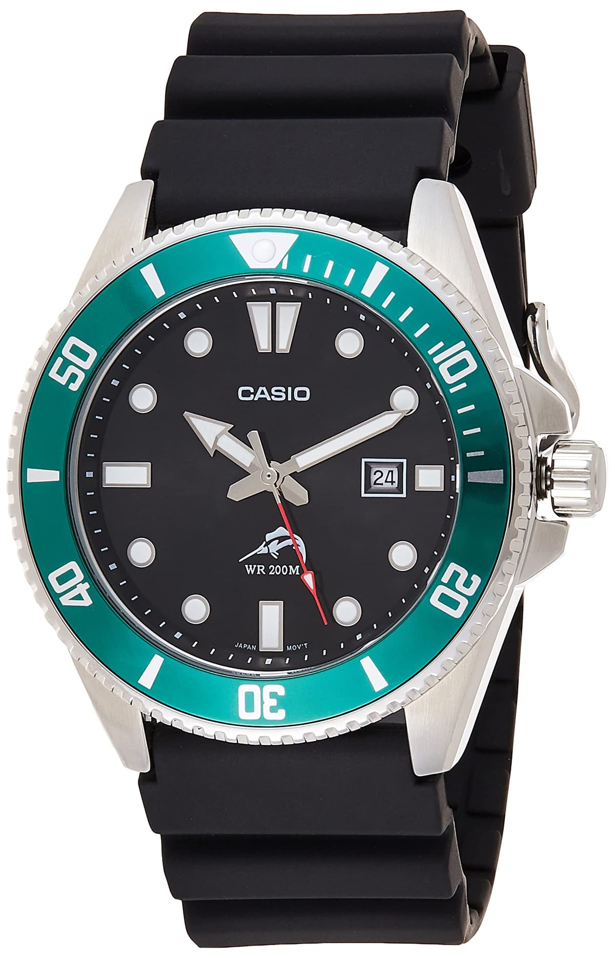 Casio Men's MDV106-1AV 200M Black Dive Watch (MDV106-1A) — view 2