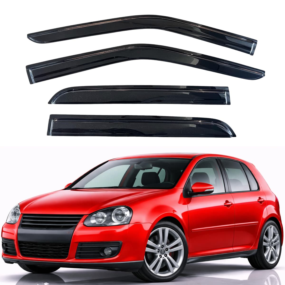 KPY Rain Guards Fit for 2006-2013 Lexus IS250 IS350, Out-Channel Window Visors Vent Wind Deflectors 4PC, Car Accessories for 06-13 Lexus is Series — view 115