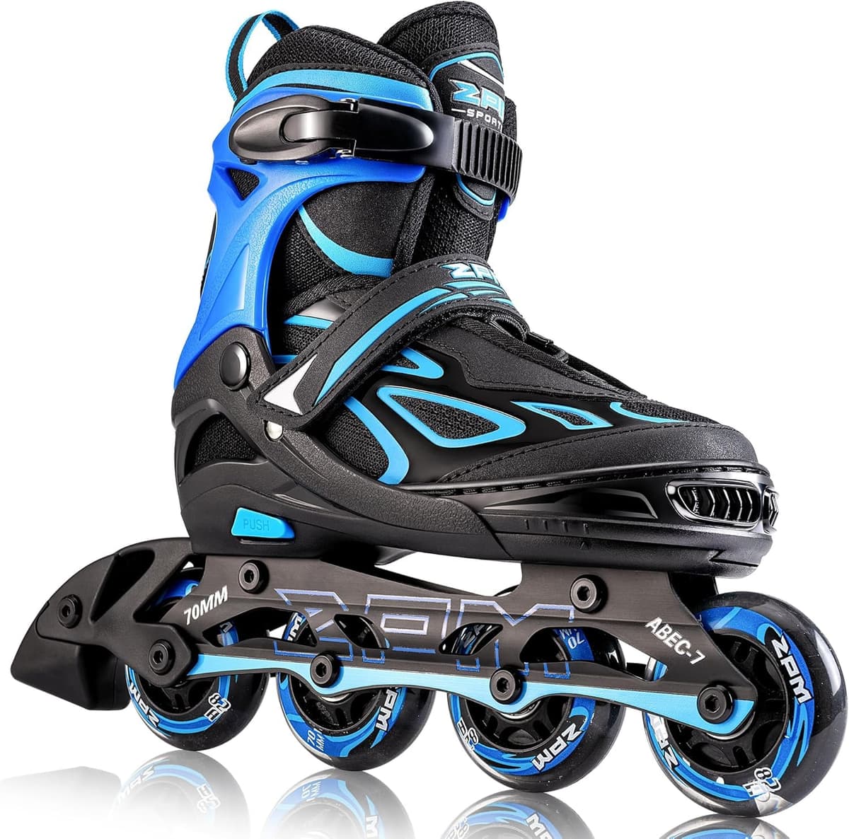 2PM Sports Ajustables Patines en Línea para Niñas y Niños Mujer Hombre, Tallas 30-33, 34-37, 38-41 y 42-44