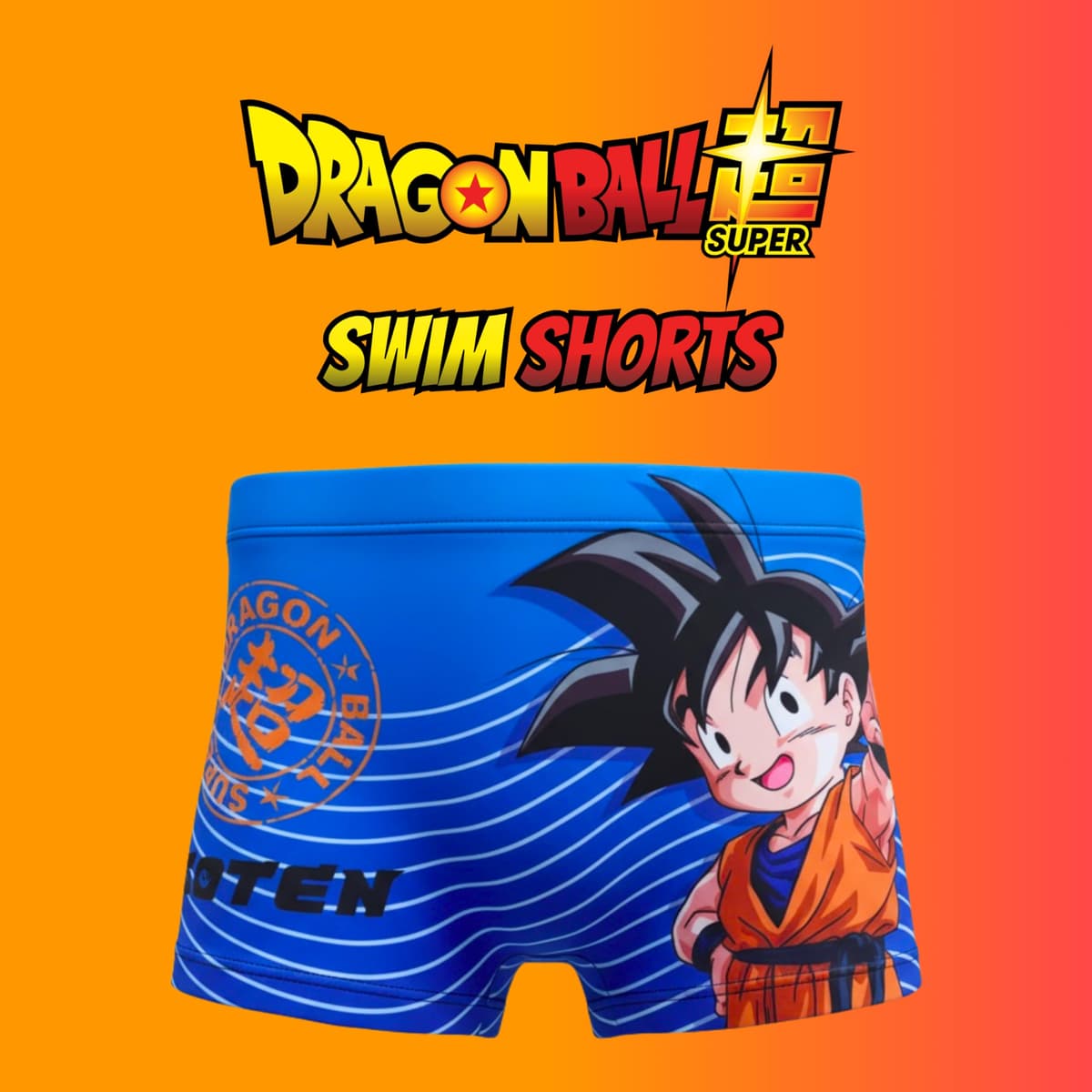 Dragon Ball Z Bañador para Niño, Shorts de Baño Boxer, Bañador de Natación Infantil, Tallas 4 a 12 Años — view 2