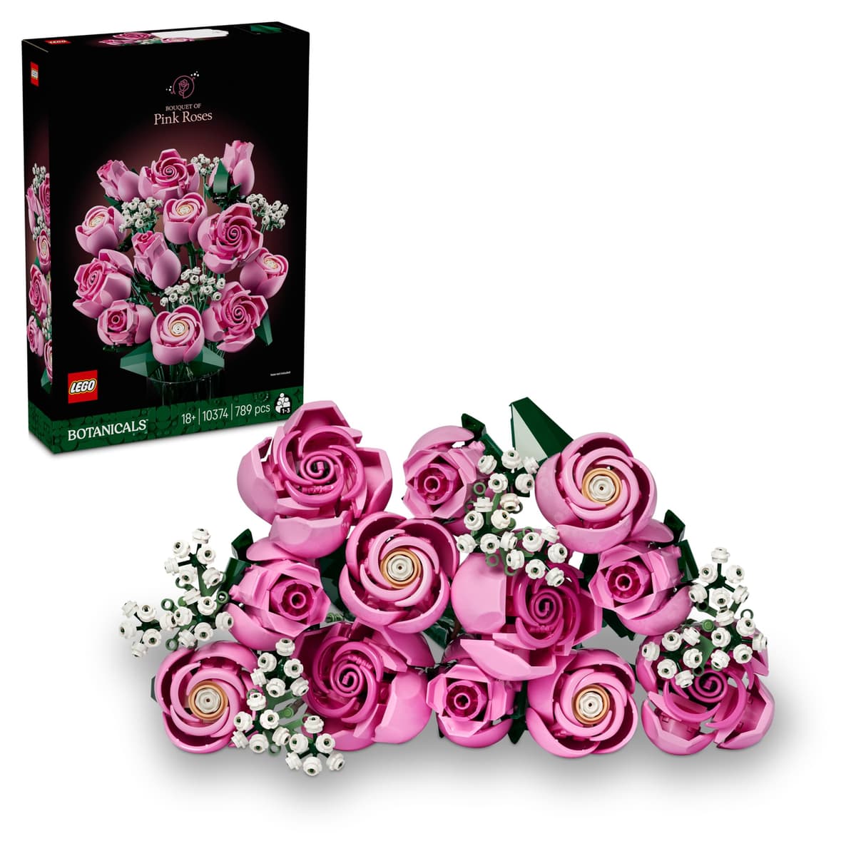 LEGO Botanicals Ramo de Rosas Rojas - Flores Artificiales para Decoración del Hogar - Regalo para Mujeres por el Día de la Madre - Maquetas para Construir para Adultos 10328 — view 12