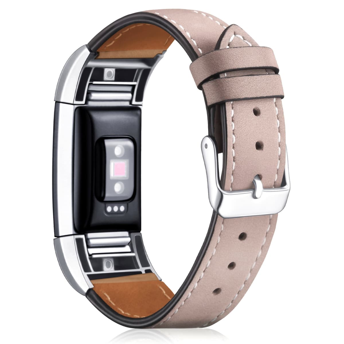 Mornex Correa de Cuero Genuino Compatible Charge 2, Correa Ajustable Correas de Recambio Pulseras Pulsera Banda de Actividad Física con Conectores de Metal — view 9