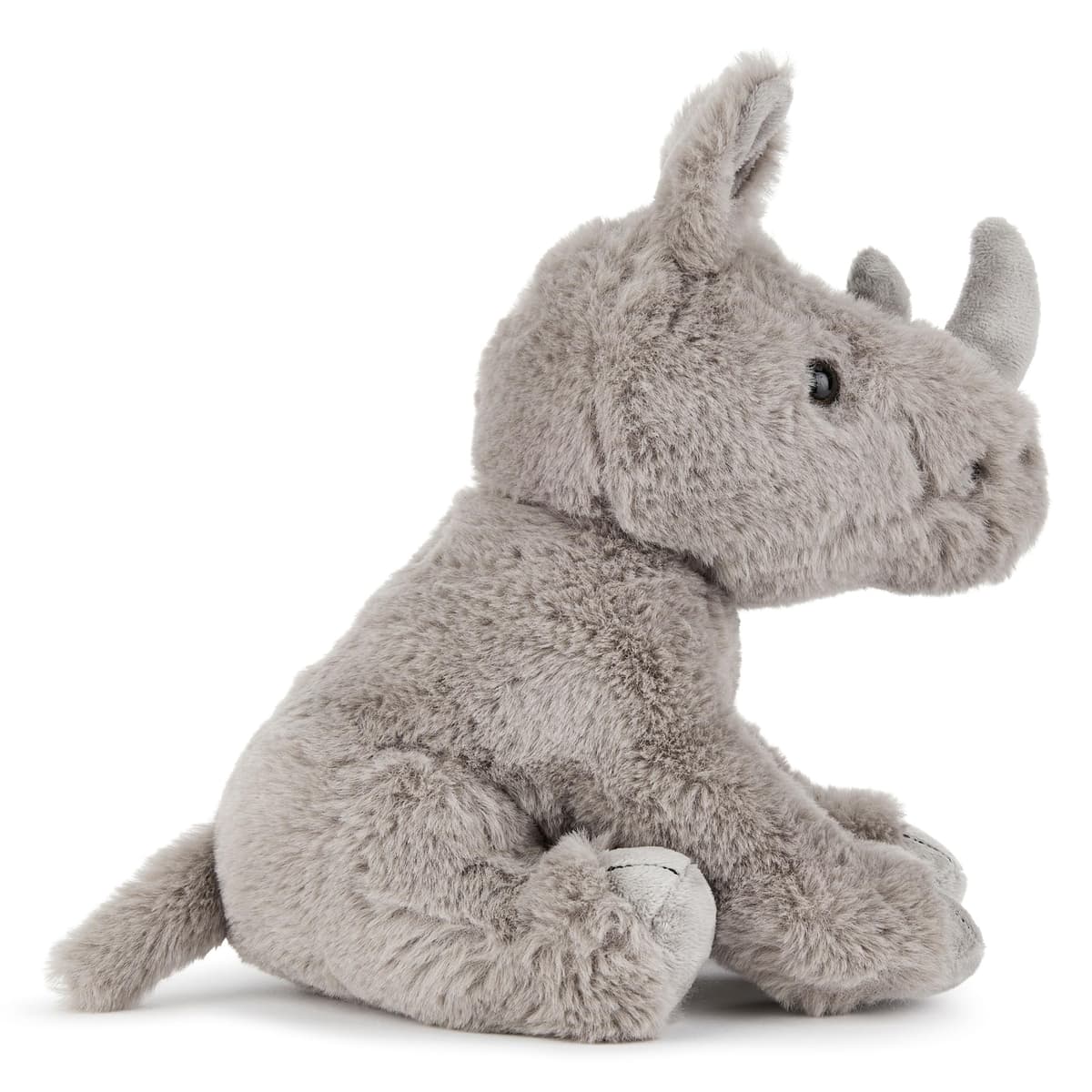 Zappi Co Robin the Rhino Plush Toy Rhinoceros (22cm) Horned Wonder - Soft, Cuddly, 100% Recycled - Mighty African Friend — view 4