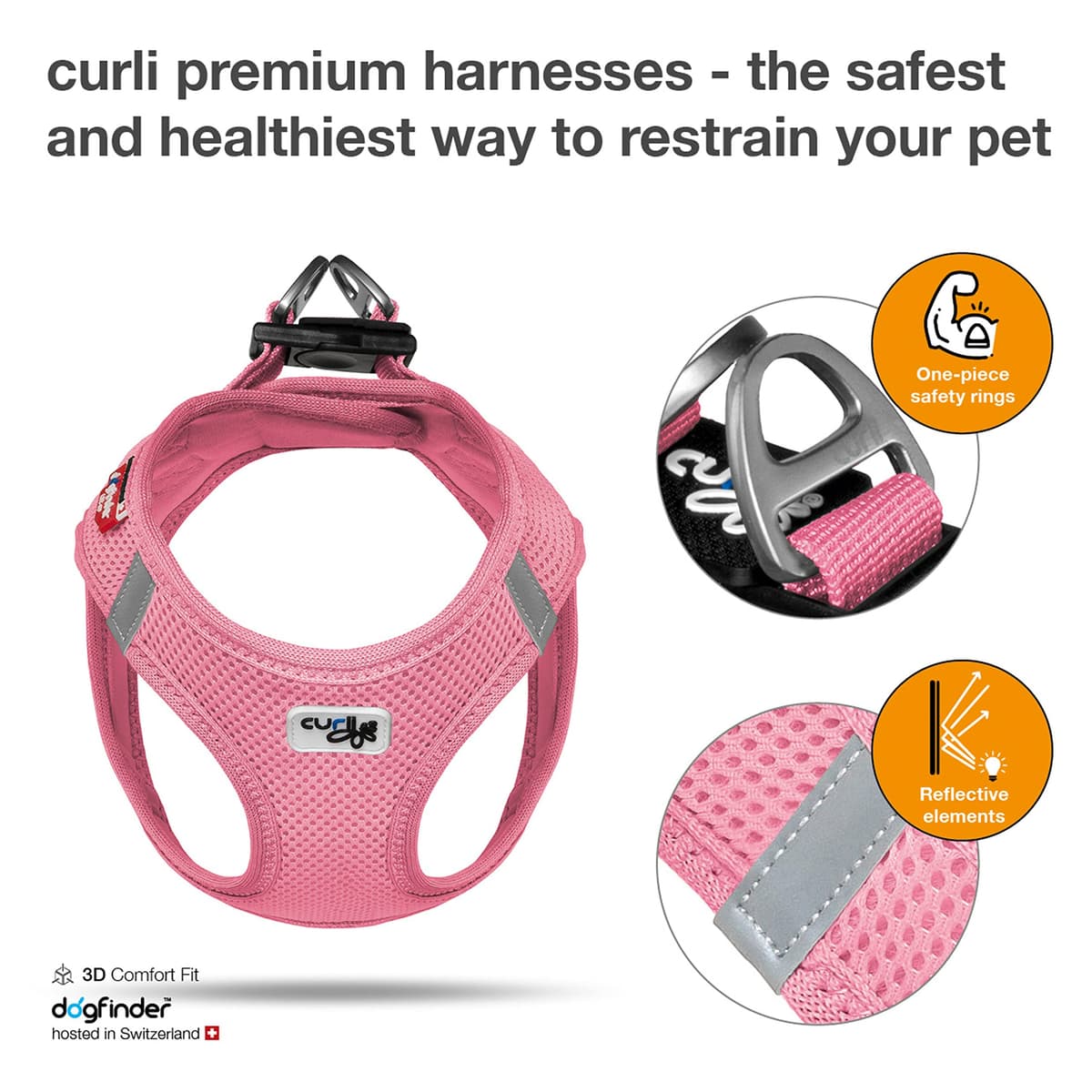 Vest Harness Air-Mesh Pink 3XS — view 2