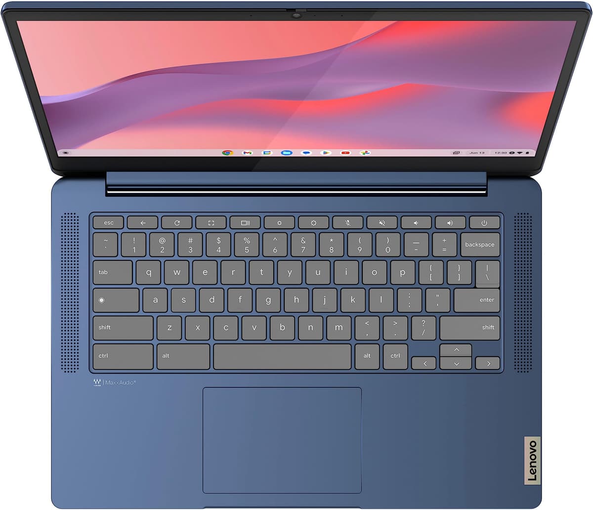 Lenovo Flagship Chromebook, 14'' FHD Touchscreen Slim Thin Light Laptop Computer, 8-Core MediaTek Kompanio 520 Processor, 4GB RAM, 64GB eMMC, WiFi 6,Chrome OS, Abyss Blue — view 5