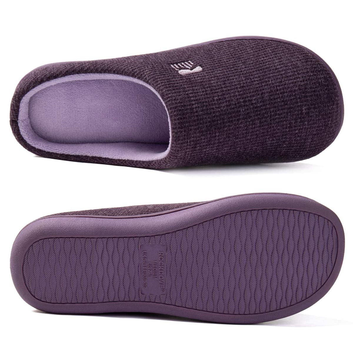 RockDove Women's Original Two-Tone Memory Foam Slipper — view 3