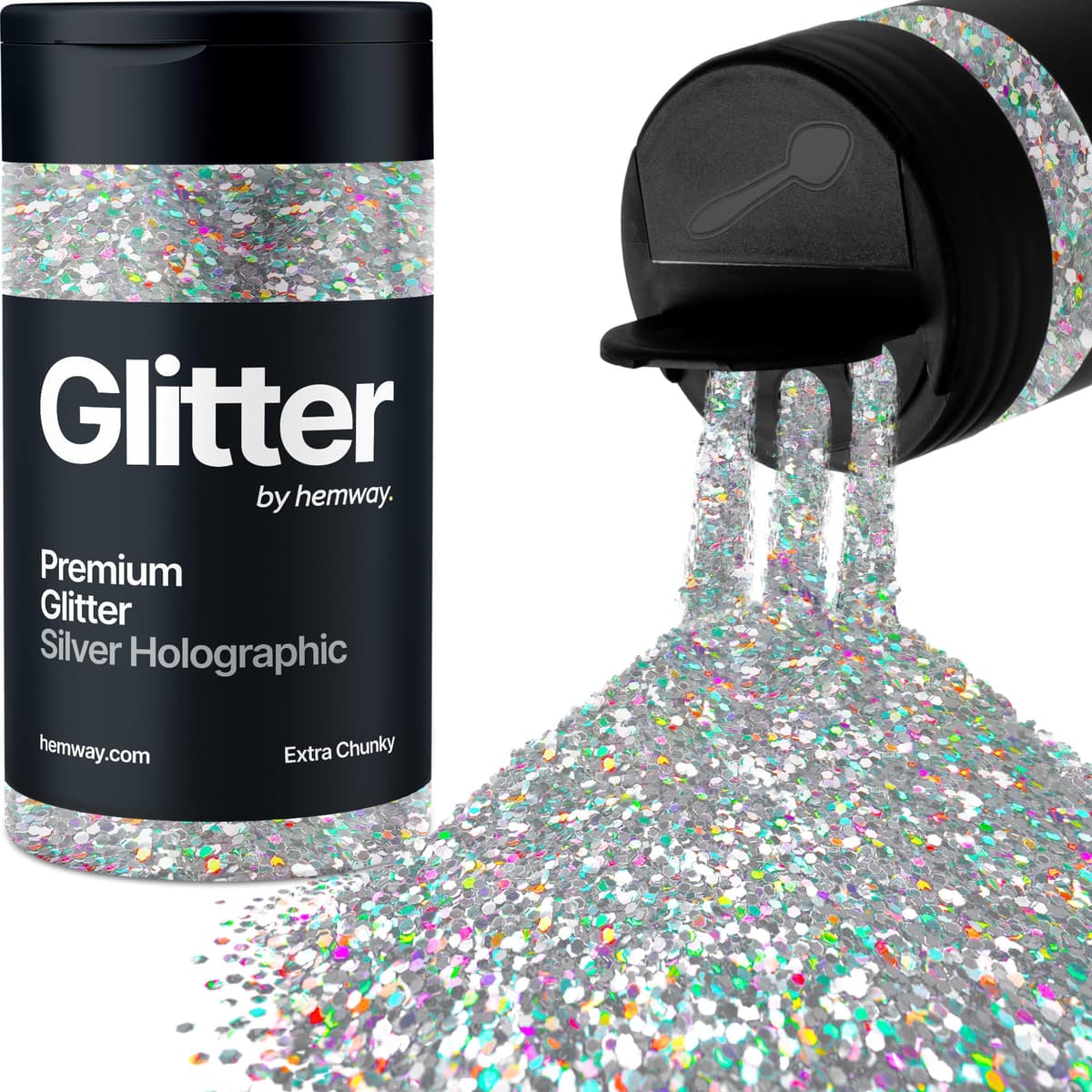 Light Rose Gold Glitter Shaker, 130g Ultrafine Glitter, Crafts 1/128" Metallic Flake Light Rose Gold Sequins, Resin & Epoxy Crafts, Decorating, Halloween, Christmas Nail, Face, Hemway — view 49