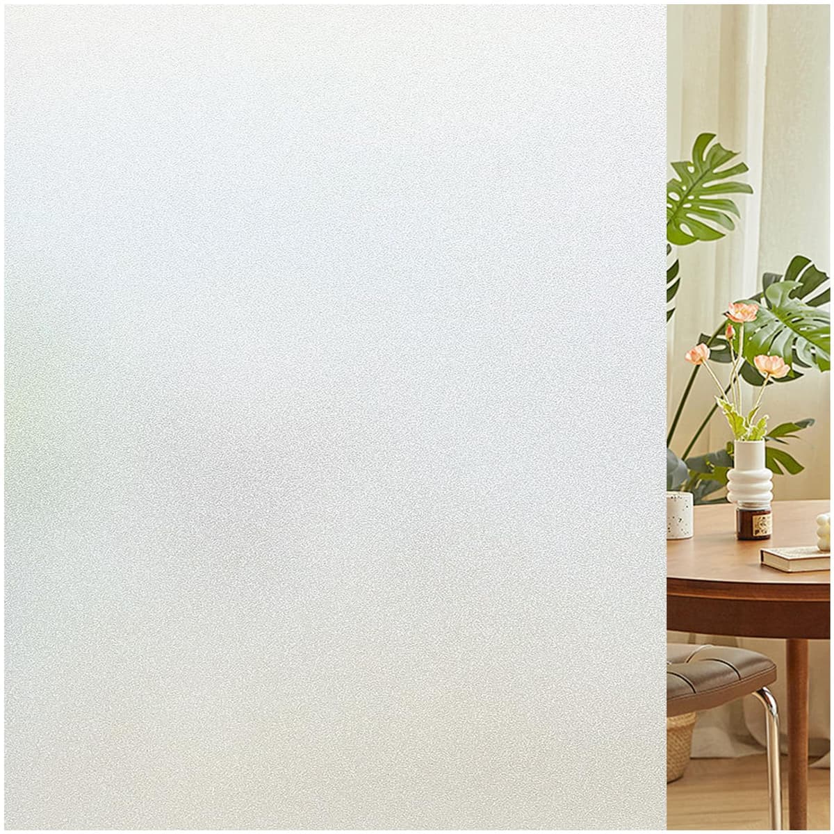 Lifetree Reflective One Way Window Film Privacy: Mirror Window Tint Film Heat Control Sun Blocker, UV Anti Glare Film Clear Day and Night for Home Office (Silver, 44.5 * 200cm) — view 20