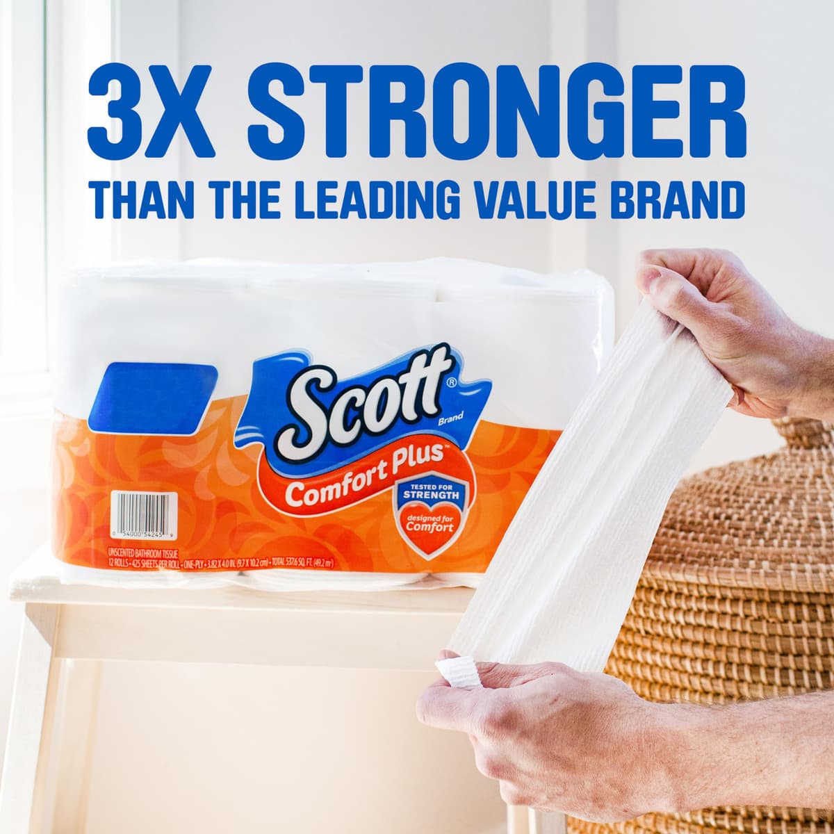 Scott Comfortplus Toilet Paper, Double Roll, Bath Tissue, 18 Count — view 49