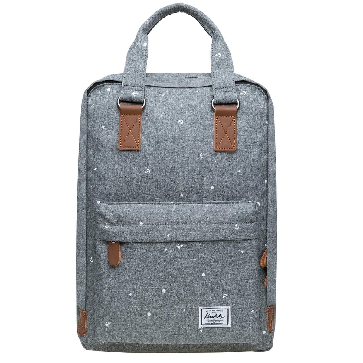 KAUKKO Mochila hermosa y bien pensada con compartimento para portátil de 15" para colegio, universidad, 22 l, Negro Jnl-ks24-03, talla única, Mochilas daypack — view 36