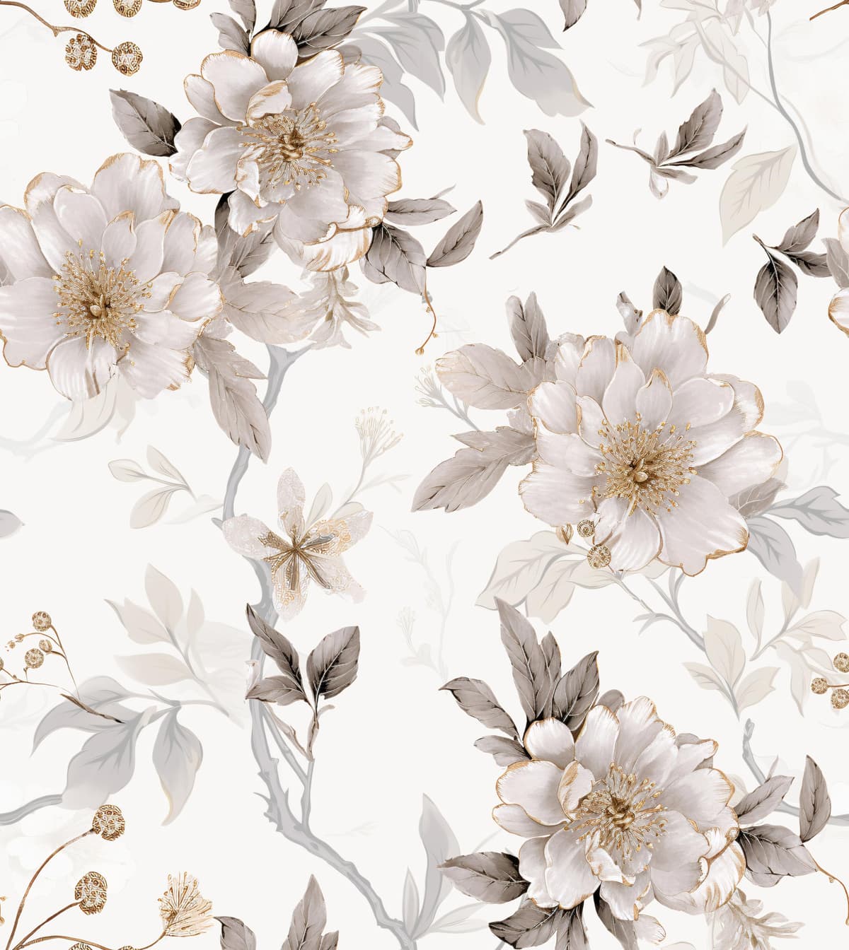 myforHD Papel Pintado Autoadhesivo Flores Papel de Pared Papel Adhesivo para Muebles Removible Impermeable Estilo Retro Vinilo PVC Pegatina Decorativos Pared Salon Papel Pared Dormitorio — view 29