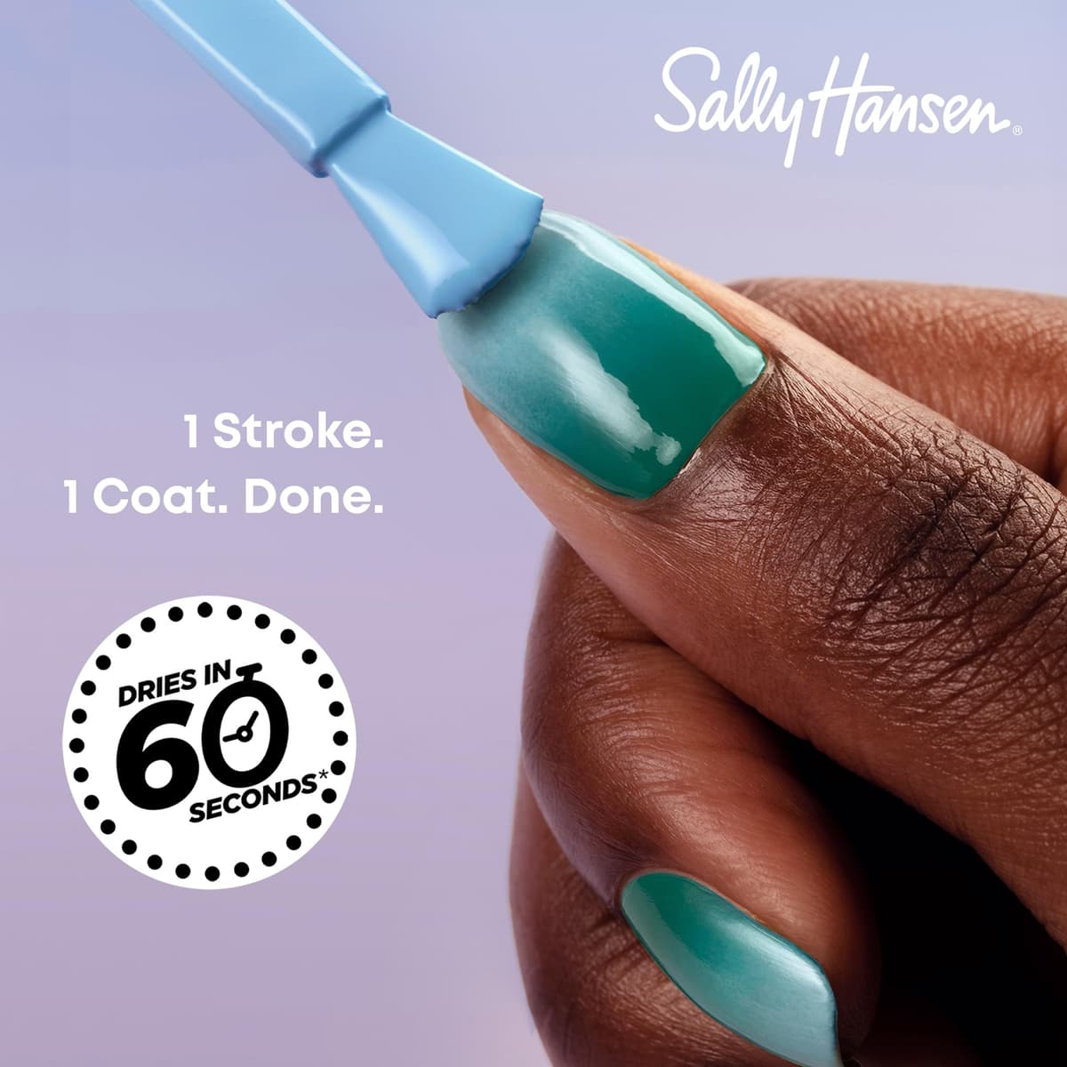 Sally Hansen Insta-Dri Nail Polish, White On Time, 60 Seconds Quick Drying, Long Lasting, Streak Free, Shiny Finish, 3-in-1 Formula, Built in Base and Top Coat, 9.17ml — view 4