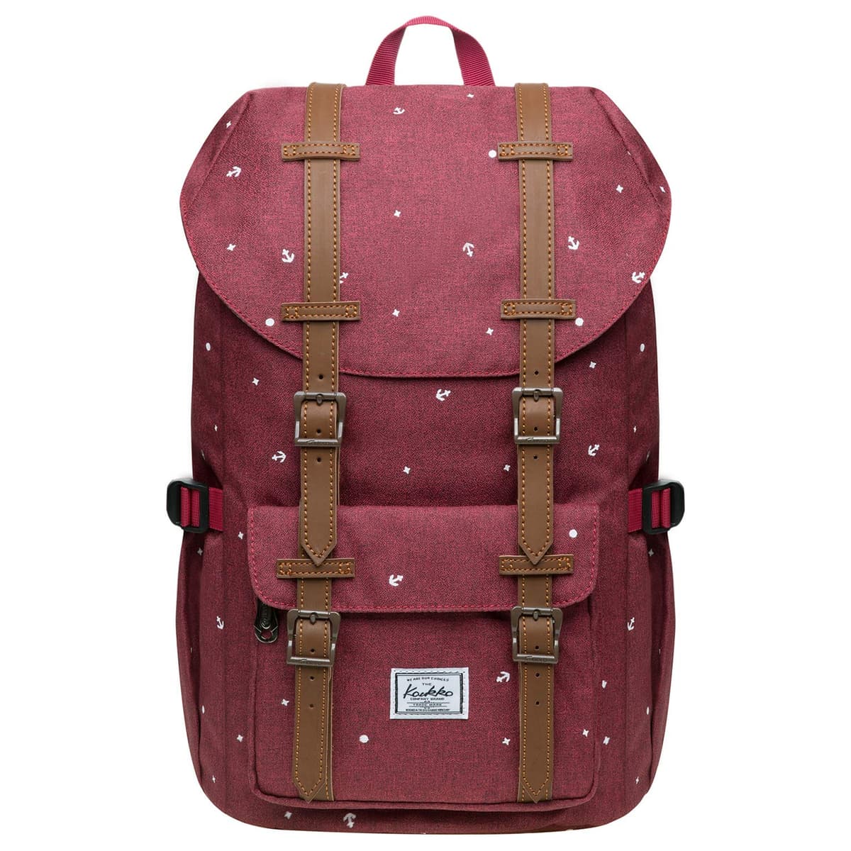 KAUKKO Mochila hermosa y bien pensada con compartimento para portátil de 15" para colegio, universidad, 22 l, Negro Jnl-ks24-03, talla única, Mochilas daypack — view 22