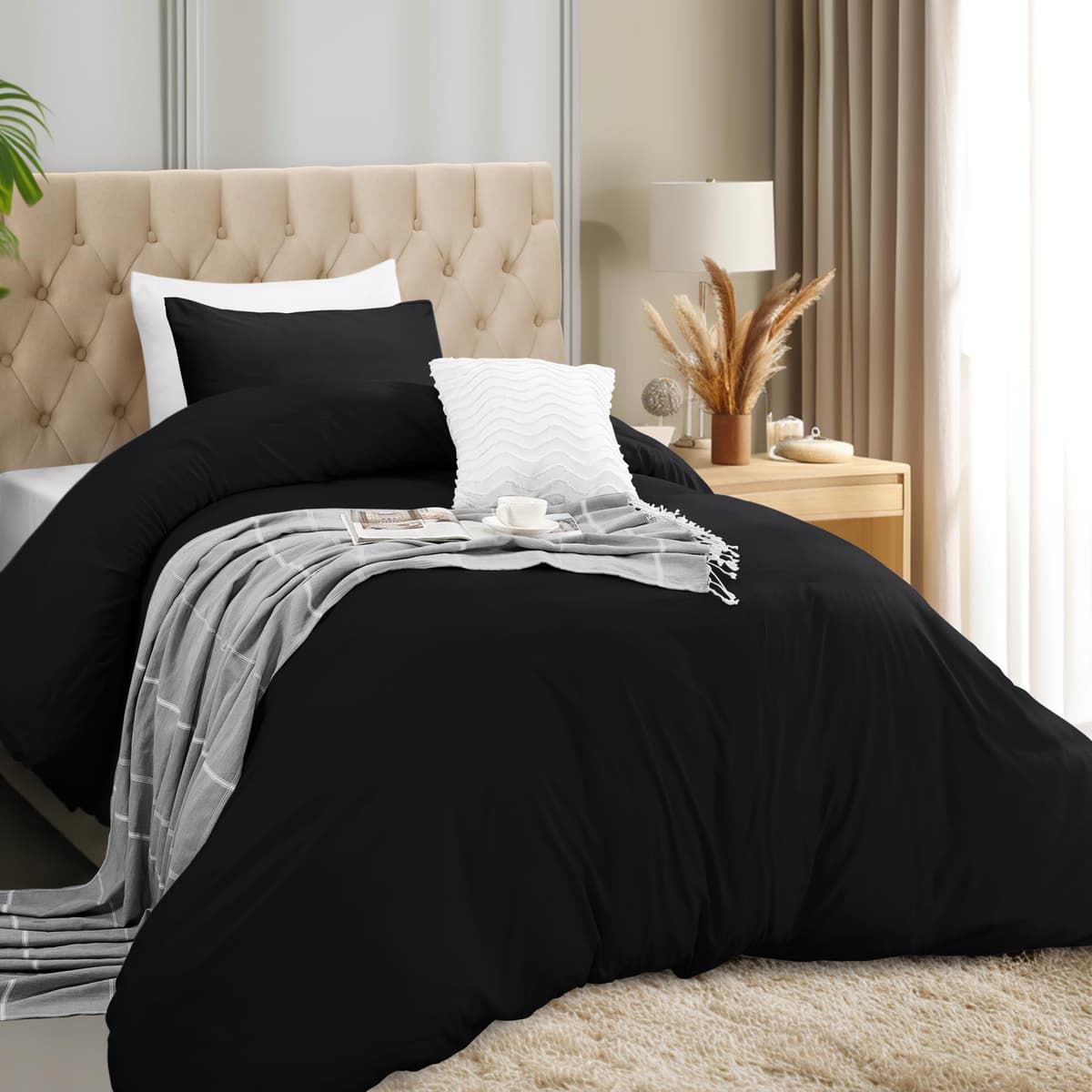 Utopia Bedding Funda Nordica Cama 180 - Microfibra Juego de Funda Nordica 240x260 cm y 2 Fundas de Almohada 65x65 cm (Blanco) — view 78