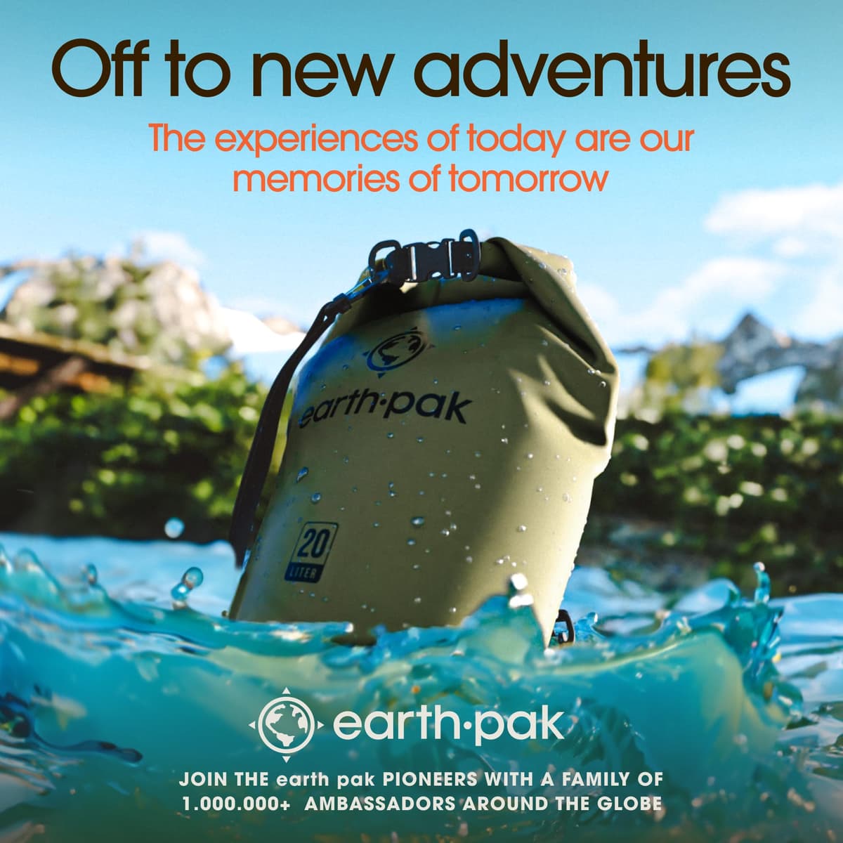 Earth Pak Waterproof Dry Bag - Roll Top Waterproof Backpack Sack Keeps Gear Dry for Kayak with Waterproof Phone Case — view 9