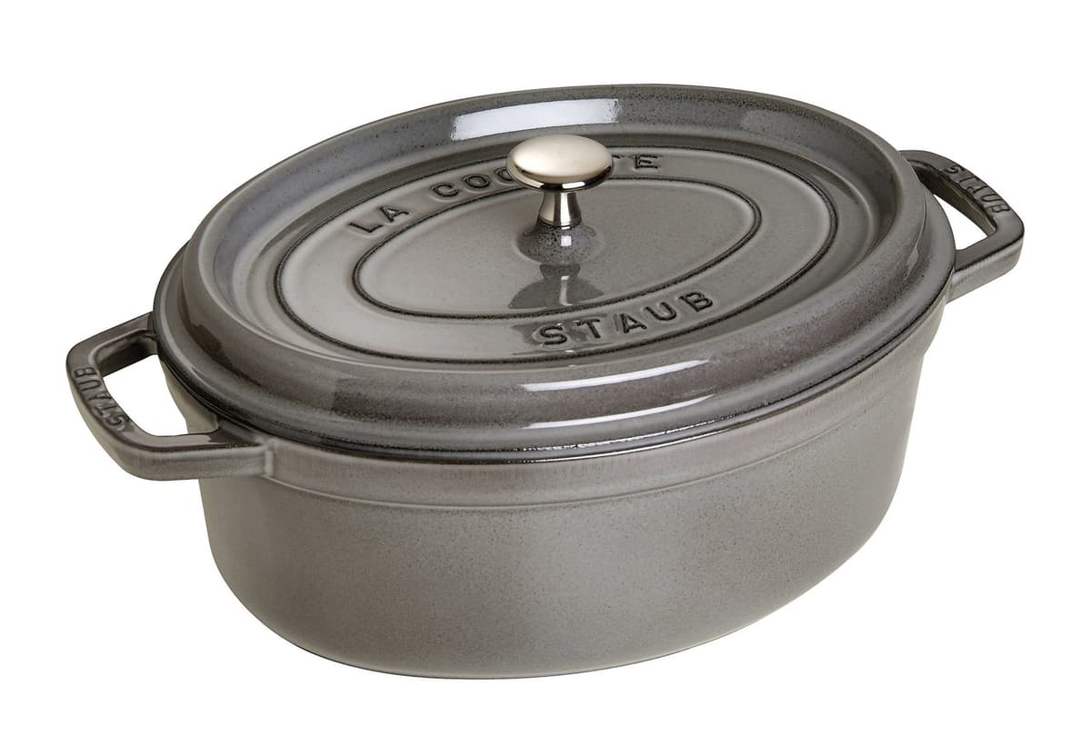 STAUB Cacerola/Cocotte de Hierro Fundido Ovalada, 17 cm, 1 L, Gris grafito — view 13