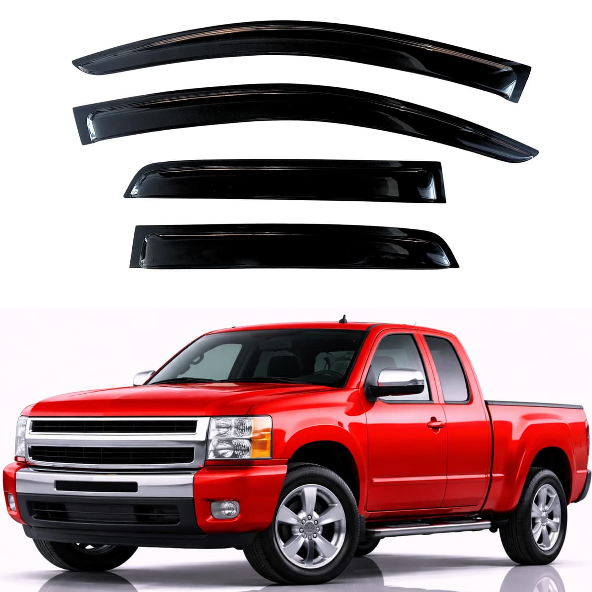 KPY Rain Guards Fit for 2006-2013 Lexus IS250 IS350, Out-Channel Window Visors Vent Wind Deflectors 4PC, Car Accessories for 06-13 Lexus is Series — view 154
