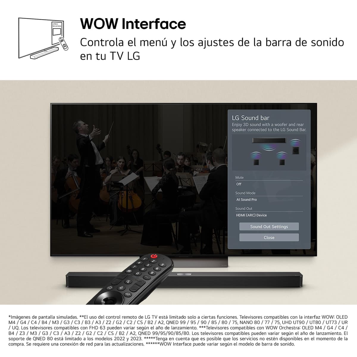 LG S40T - Barra de Sonido Inteligente, 300W, 2.1 Canales, Sonido Envolvente Dolby Digital y DTS, Amplia Conectividad, HDMI, Bluetooth, USB, Entrada Óptica, Negro — view 3