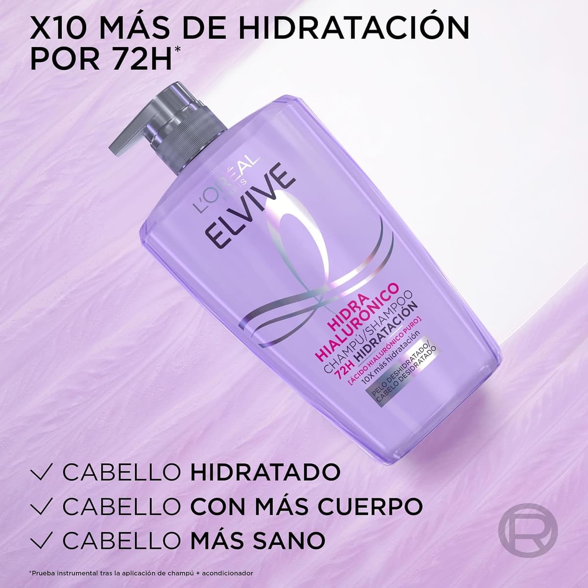 L'Oréal Paris Elvive Hidra Hialurónico Champú 72h de Hidratación 1L — view 3