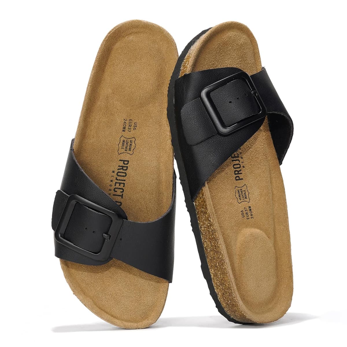 Project Cloud 100% Genuine Leather Sandals Women Dressy Beach Essentials Slides for Women Footwear - Lightweight with Memory Foam Insole Sandals for Women 2026 - Womens Slides — view 23