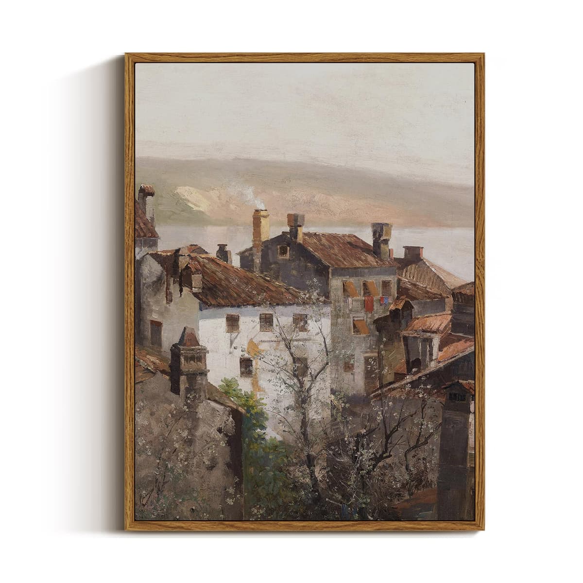 VIYYIEA Vintage Framed Black Dog Wall Art, Bedroom Living Room Minimalist Animal Art Decor, Antique Dog Canvas Print Paintings, Home Farmhouse Retro Still Life Decor, 12x16 Inch — view 60