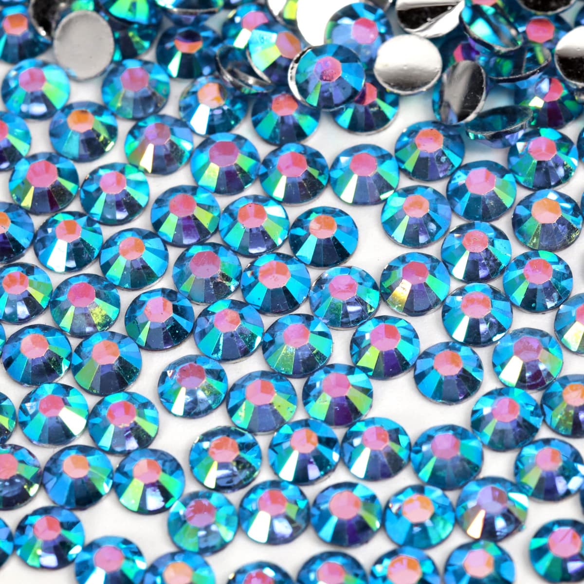 1000pcs 4mm Flat Back Non-Stick Rhinestone Crystal Diamantes Nail Art & Craft Scrapbooking Embellishments 90 Available Colours (4mm, AB Clear #A13) — view 60