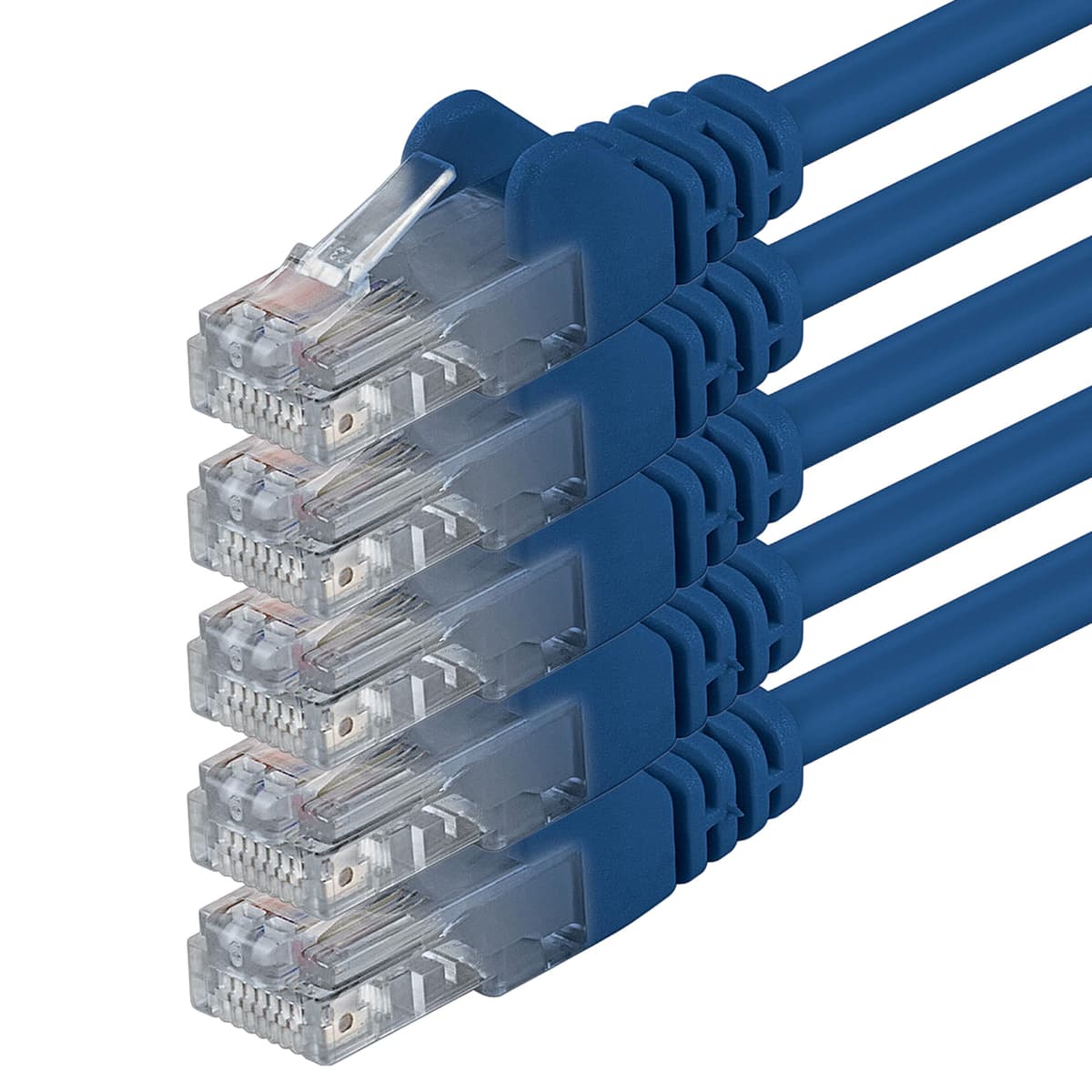 1aTTack.de 0.25m - black - 10 pieces - (PACK) - CAT.6 CAT6 Ethernet LAN network cable 1000 Mbit/s patch cable — view 27