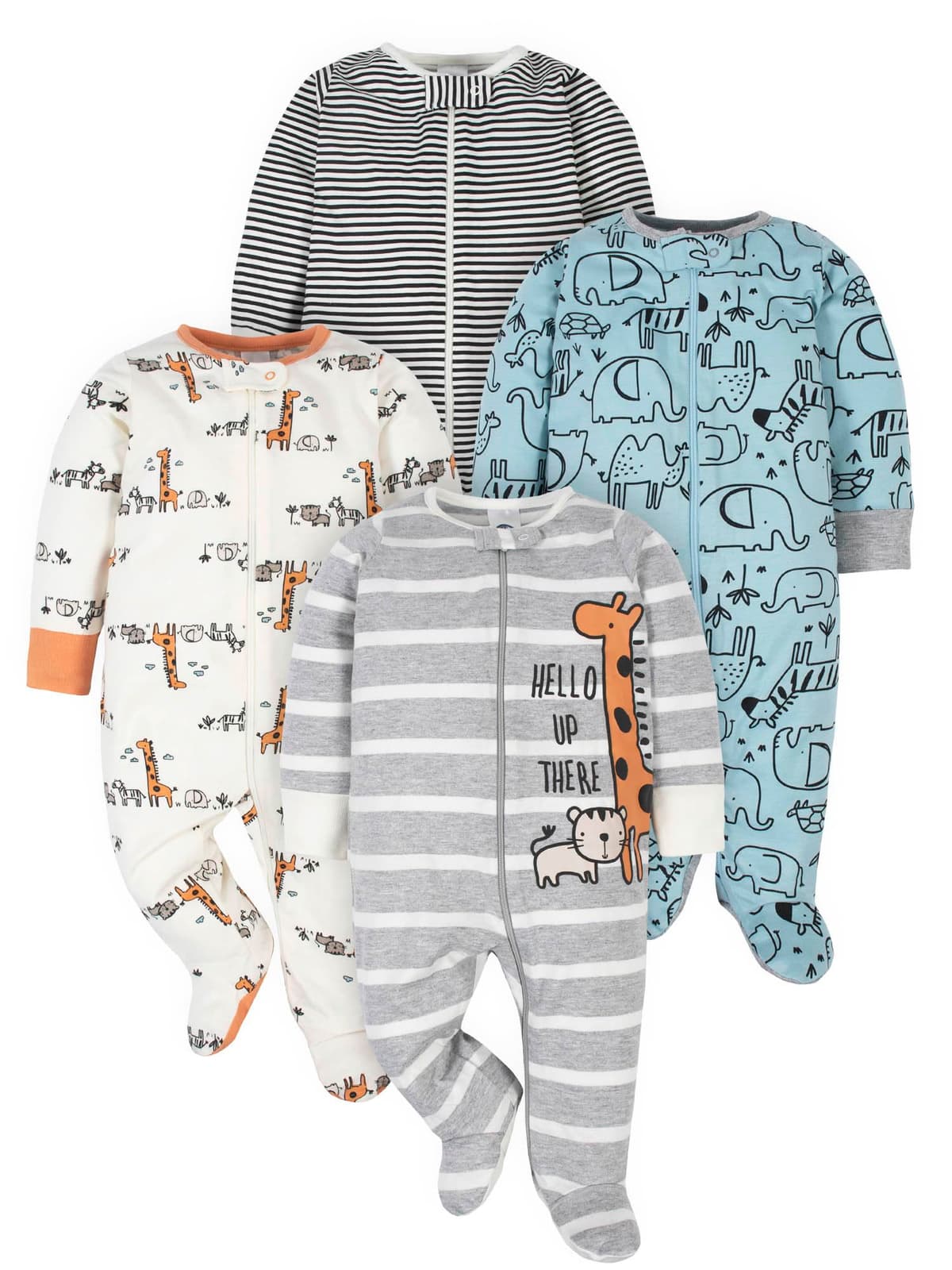 Gerber Baby Girls 4 Pack Sleep 'N Play Footie Baby and Toddler Sleepers — view 27