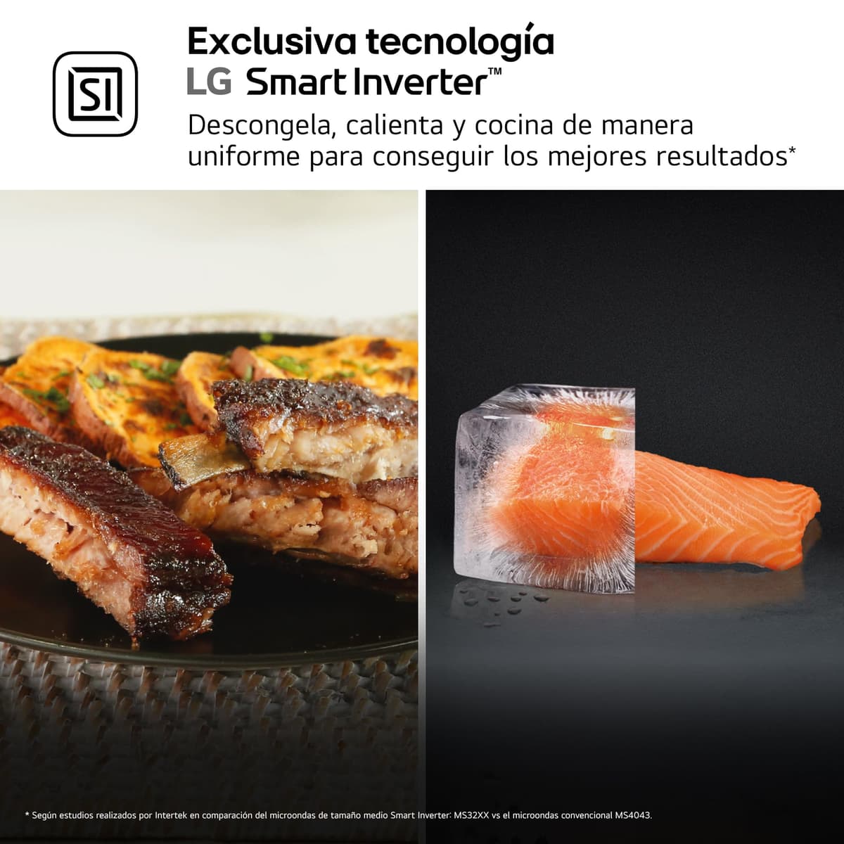 LG MH6535GIS - Microondas con Grill NeoChef, Capacidad 25 L, 1000 W, Smart Inverter, Panel Táctil LED, EasyClean, Cocción Uniforme y Bloqueo Infantil, Negro — view 6