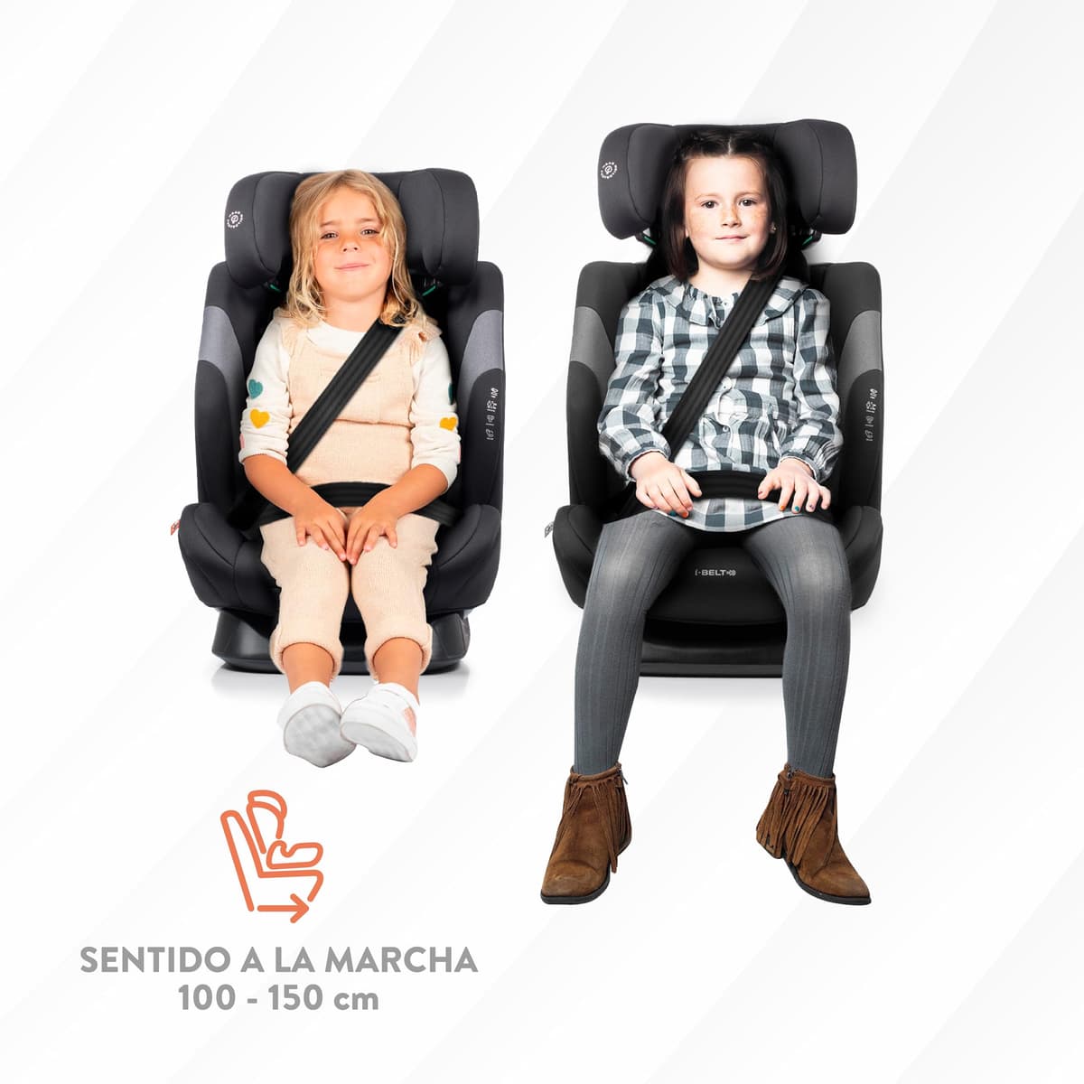 BABYAUTO – Silla de Coche Sokoa iBelt i-Size (3,5-12 Años, 100-150 cm, 15-36 kg) – Sin ISOFIX – Cinturón del Vehículo – Elevador con Respaldo – 3 Posiciones de Reclinado – Protección Lateral – Negro — view 3