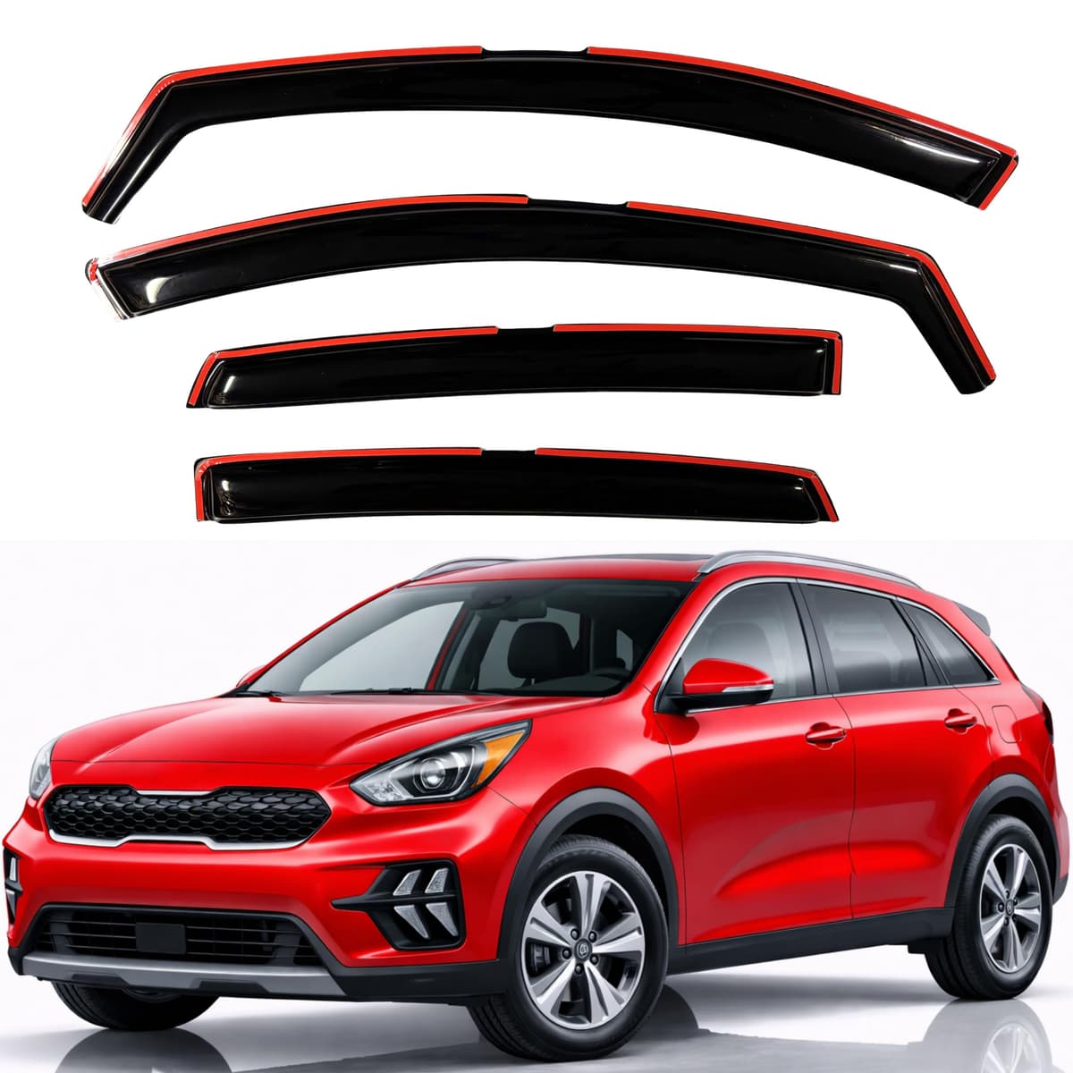 KPY Rain Guards Fit for 2006-2013 Lexus IS250 IS350, Out-Channel Window Visors Vent Wind Deflectors 4PC, Car Accessories for 06-13 Lexus is Series — view 61