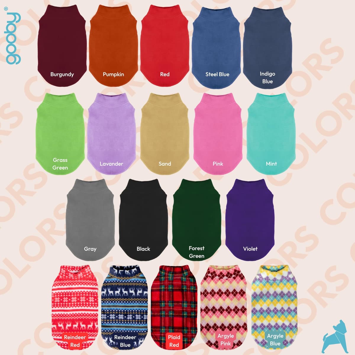 Gooby Stretch Fleece Pull Over Cold Weather Dog Vest, 2X-Large, Black — view 2