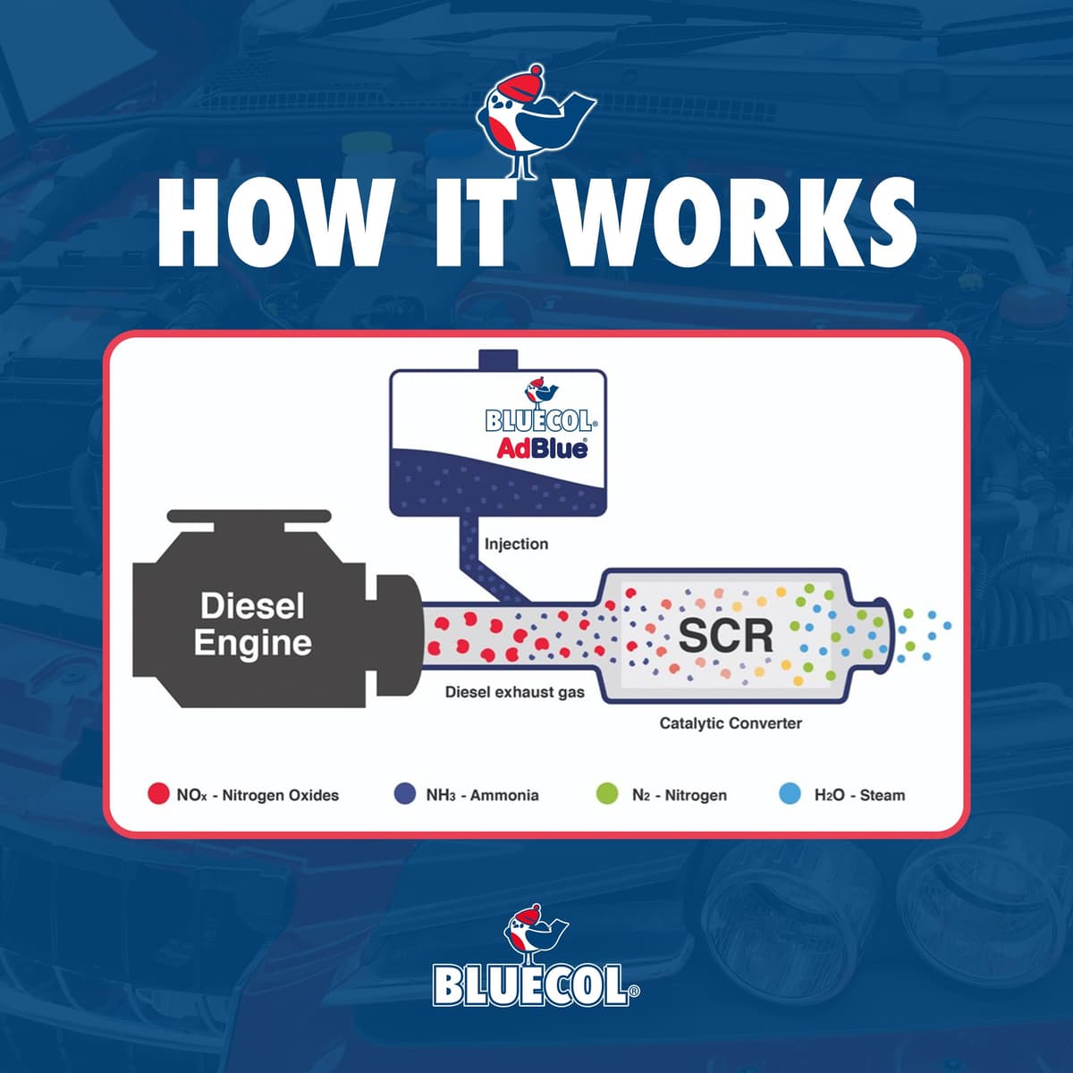Bluecol AdBlue with Integrated Easy Pour Spout, 10L - High Purity Diesel Exhaust Fluid for SCR Equipped Vehicles, Reduces Emissions & Protects the Environment — view 6
