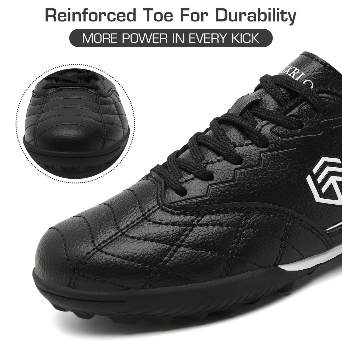 Boys Football Boots Kids Girls Club Firm Ground Soccer Shoe Astro Turf Trainers Athletics Sport Futsal Shoes Teenager Profession Competition Indoor Outdoor Sneakers — view 4