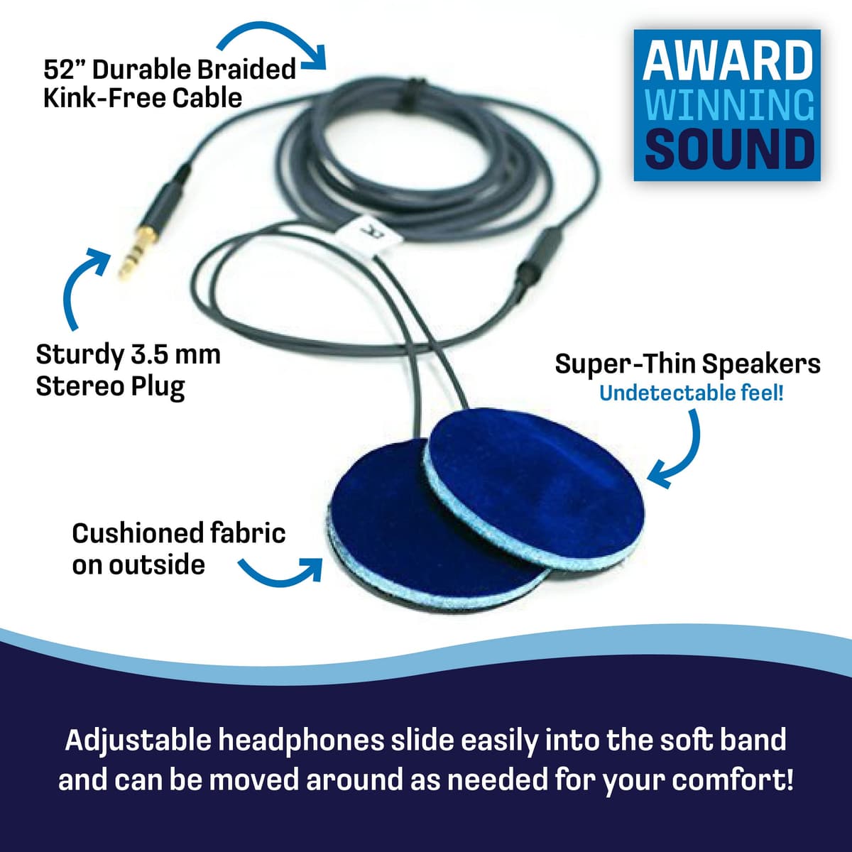 CozyPhones Kids Headphones Volume Limited with Ultra-Thin Speakers Soft Fleece Headband - Perfect Children's Earphones for School, Home and Travel - Mystic Unicorn — view 4