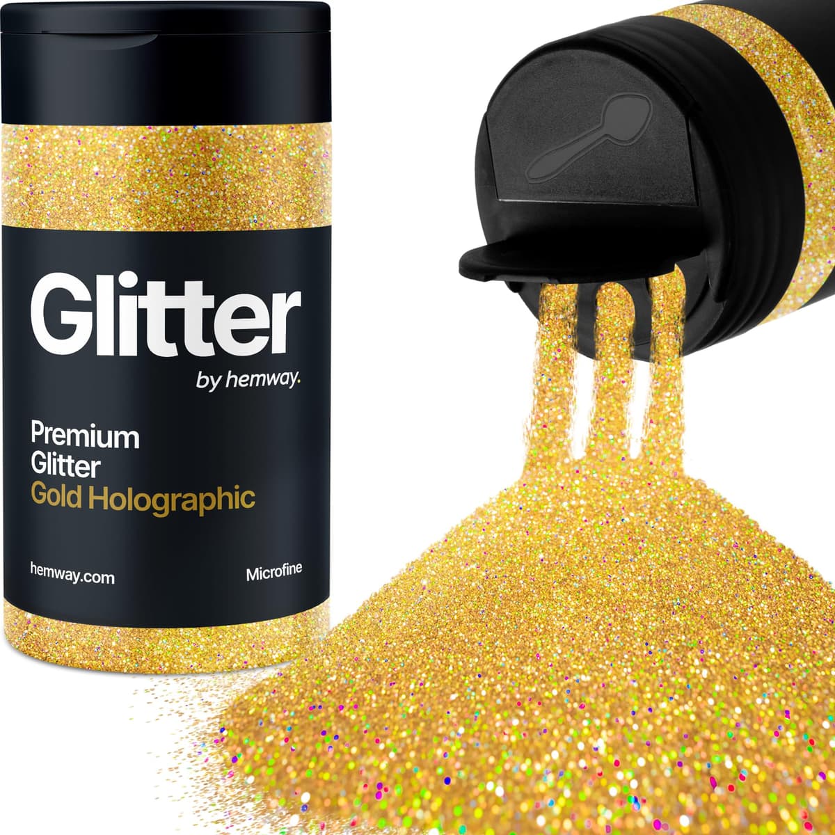 Light Rose Gold Glitter Shaker, 130g Ultrafine Glitter, Crafts 1/128" Metallic Flake Light Rose Gold Sequins, Resin & Epoxy Crafts, Decorating, Halloween, Christmas Nail, Face, Hemway — view 167