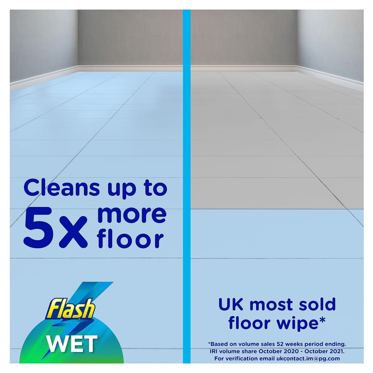 Flash Speedmop Wet Floor Cleaning Wipes, 96 Cloths (24x4), Antibac Lemon Multi-Surface, Trap & Lock Daily Dirt, Grease & Grime Without Getting Down On Your Knees ( Package may vary) — view 2