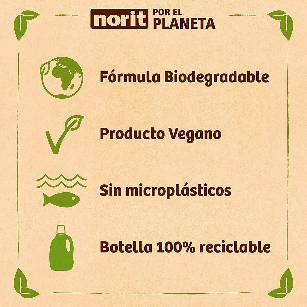NORIT Bebé - Detergente Líquido para Ropa de Bebé, Pieles Sensibles y Atópicas - Pack de 4 Unidades de 1125 Mililitros, 4500 Mililitros — view 8