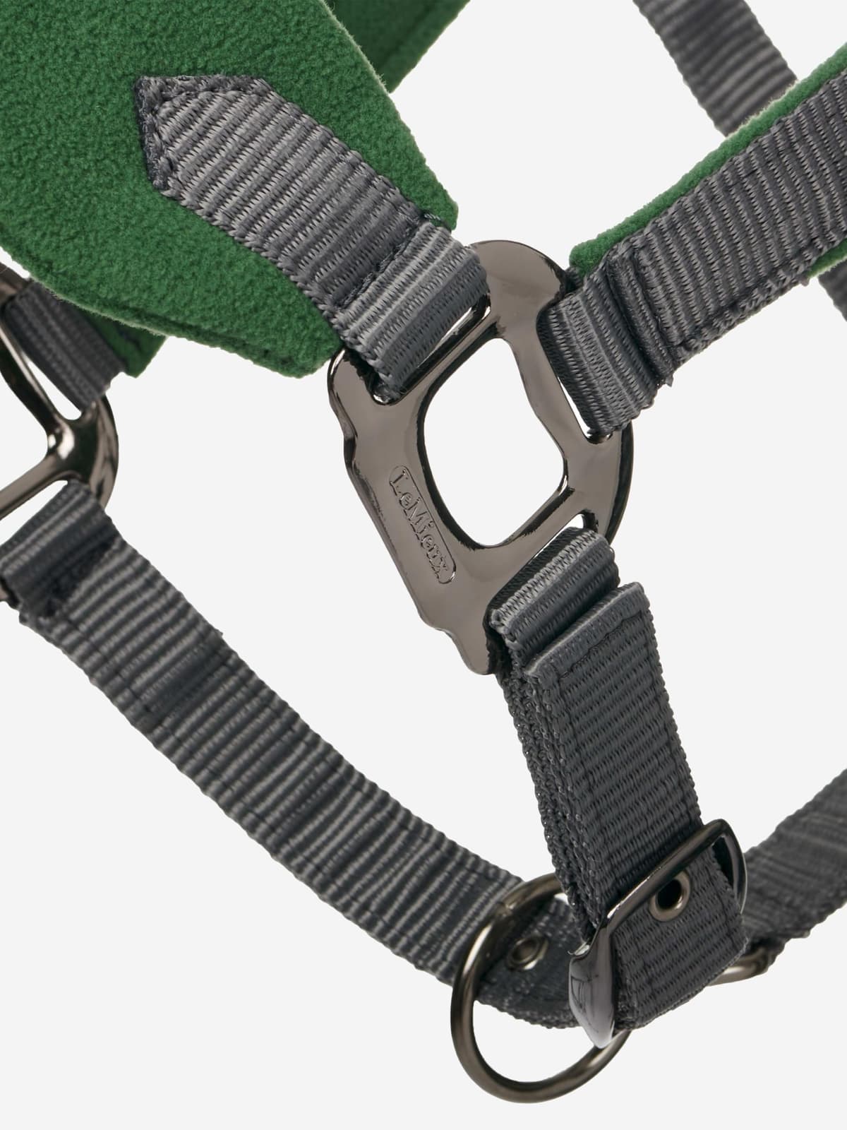 LeMieux Vogue Fleece Headcollar with Lead Rope - Extra Padding, Adjustable at Curb and Poll Strap — view 4