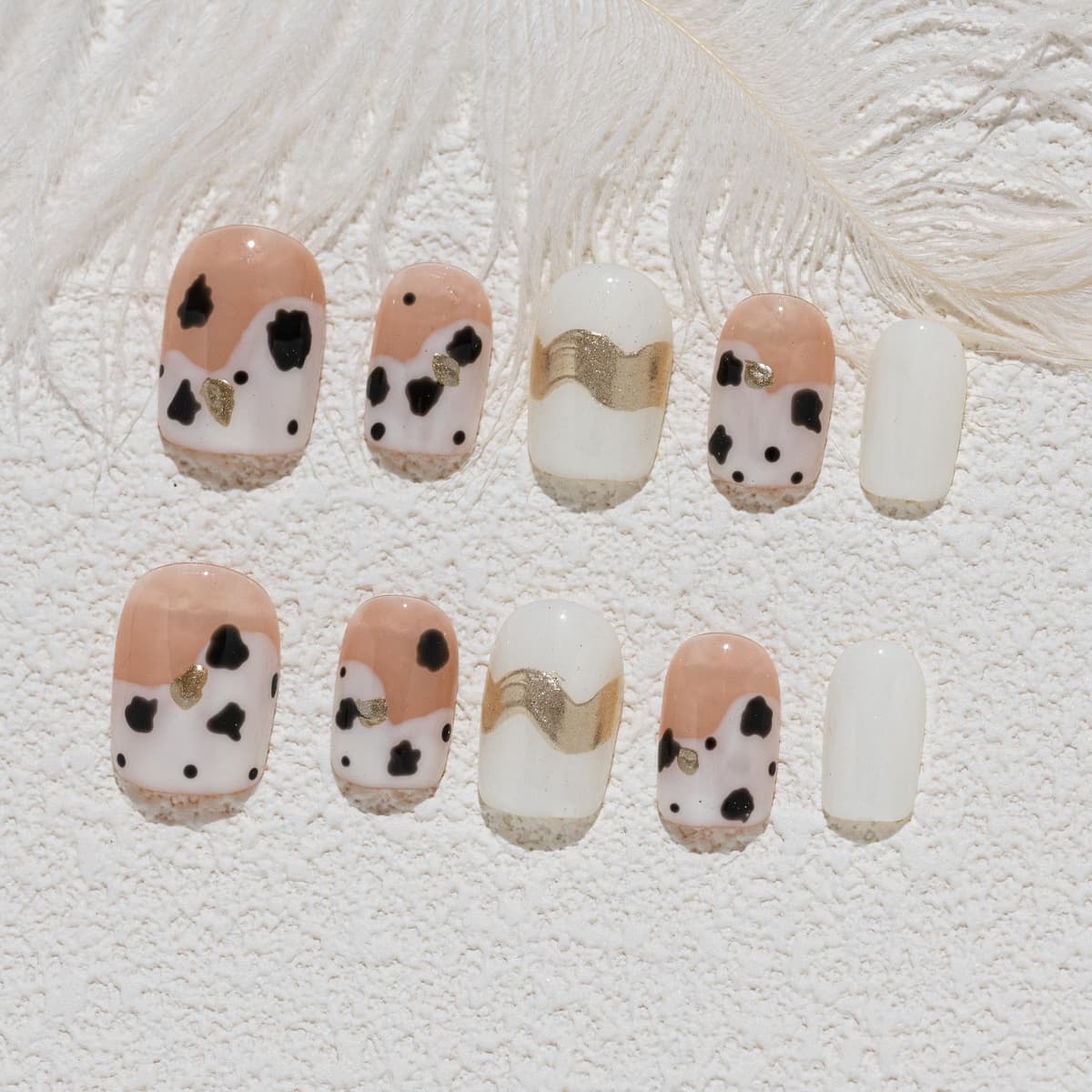 Sun&Beam Nails Handmade Press On Nail Long Coffin Ballerina Pink Flower Acrylic Fake Tip 3D Design Art Charms Cute with Storage Box 10 Pcs (S) — view 339
