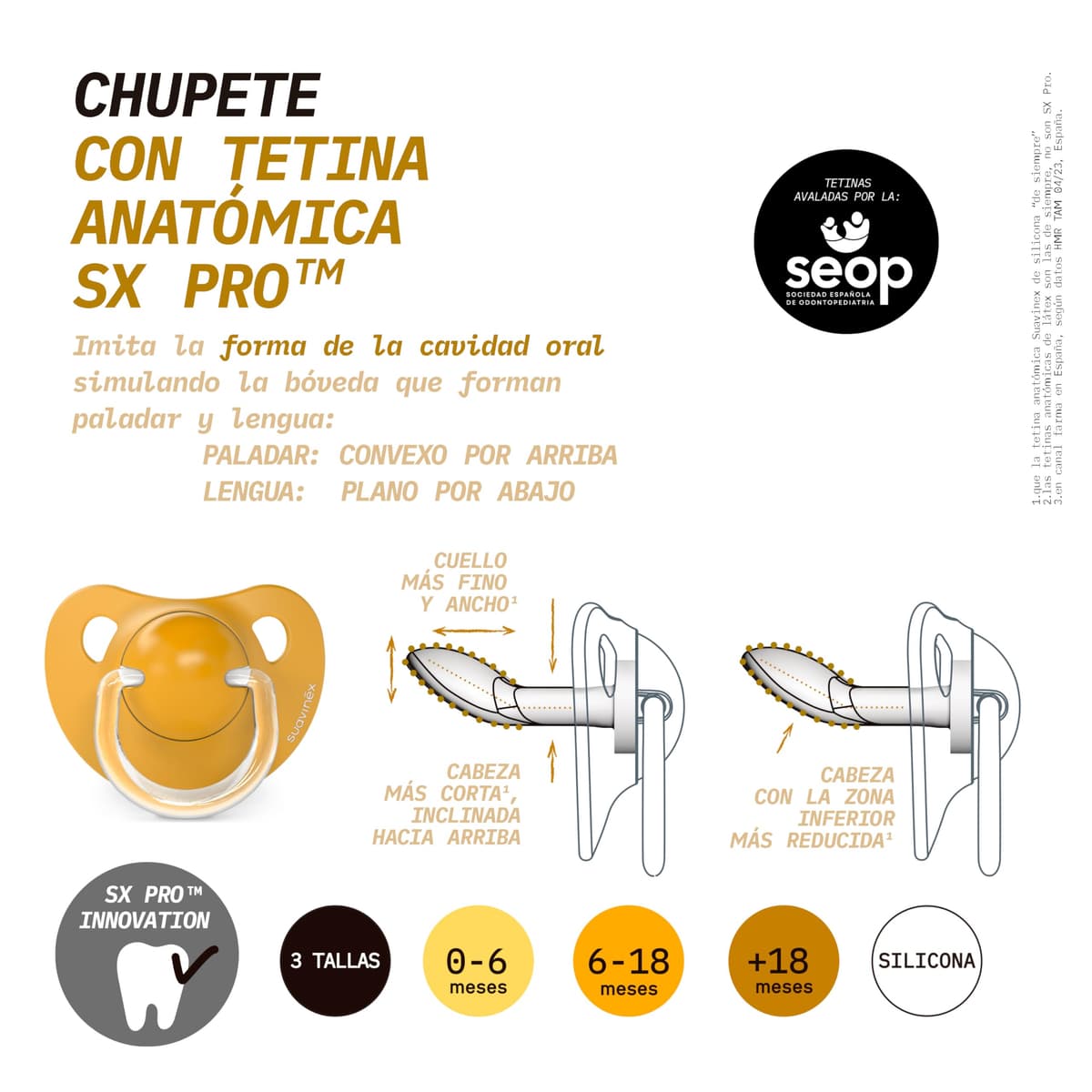 Suavinex, Pack de 2 Chupetes con Tetina Anatómica de Silicona SX Pro, para Bebés +18 Meses, Tetina más Plana y Flexible, Respeta el Desarrollo Bucodental, Walk Verde — view 5