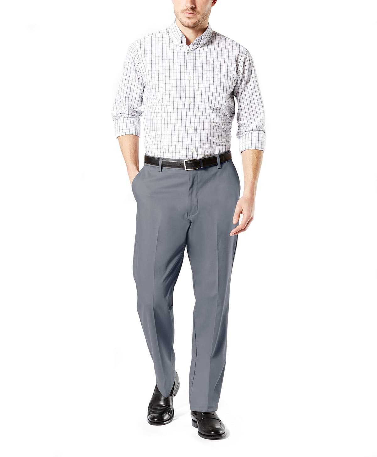 Dockers Men's Classic Fit Signature Khaki Lux Cotton Stretch Pants — view 4