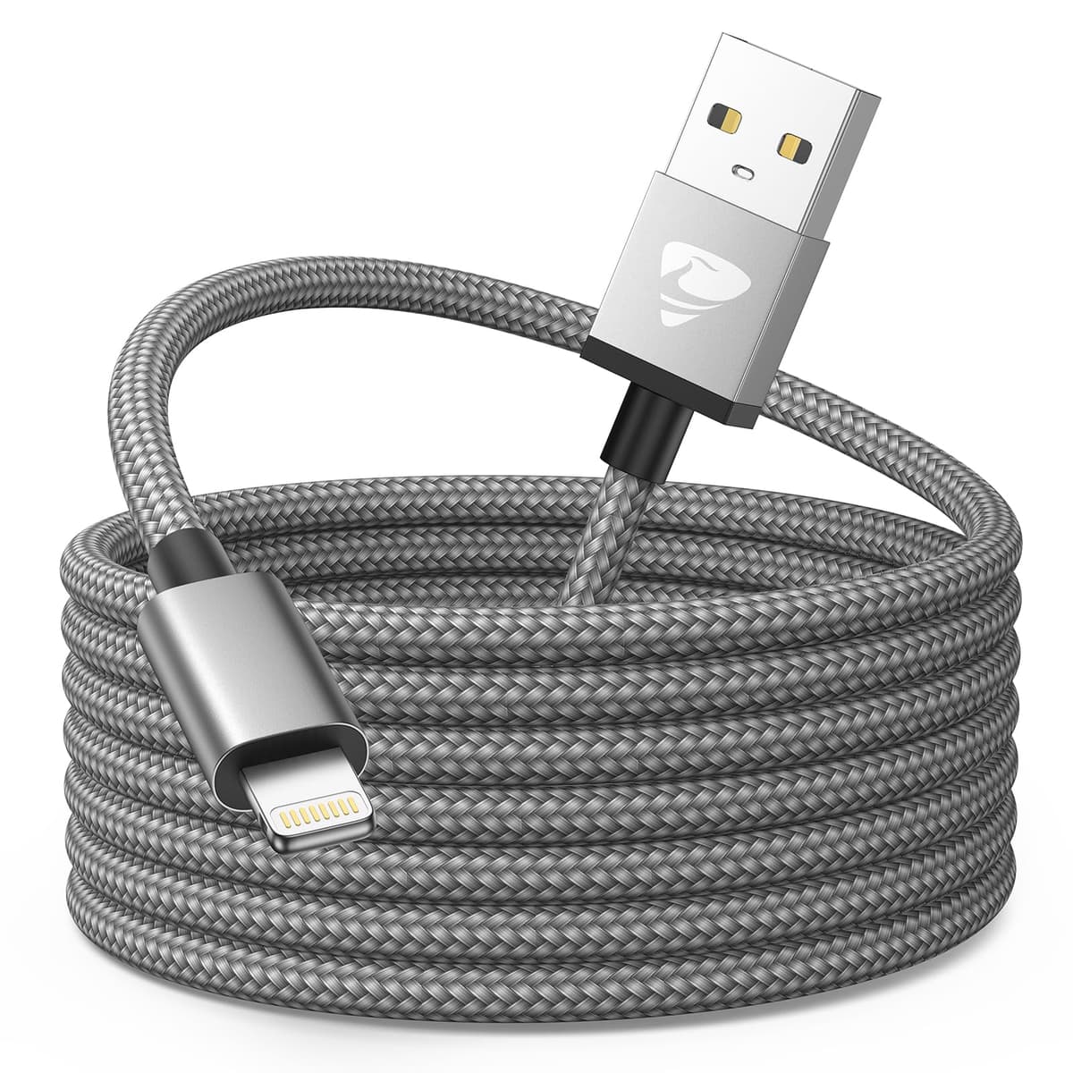 3Pack 2M iPhone Charger Cable, Long iPhone Charging Cable MFi Certified Lightning Cable Fast Charging Cord Braided i Phone Charger Lead USB Cord for Phone 14 13 12 11 Pro Max XS XR 8 7 6 SE, iPad — view 11
